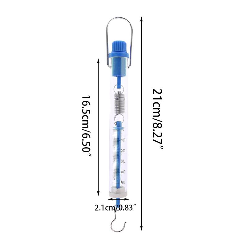 Báscula de resorte Tubular, 5N/500gm/.5Kg, Gram dinamómetro Newton, balanza de resorte, dinamómetro Tubular Newton Gram