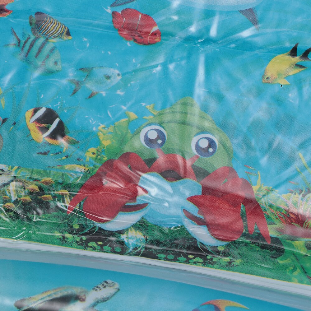 1pc almofada de água inflável criativo jogando almofada inflável rastejando almofada tapete de jogo de água do bebê esteira de água (padrão de peixe-palhaço)