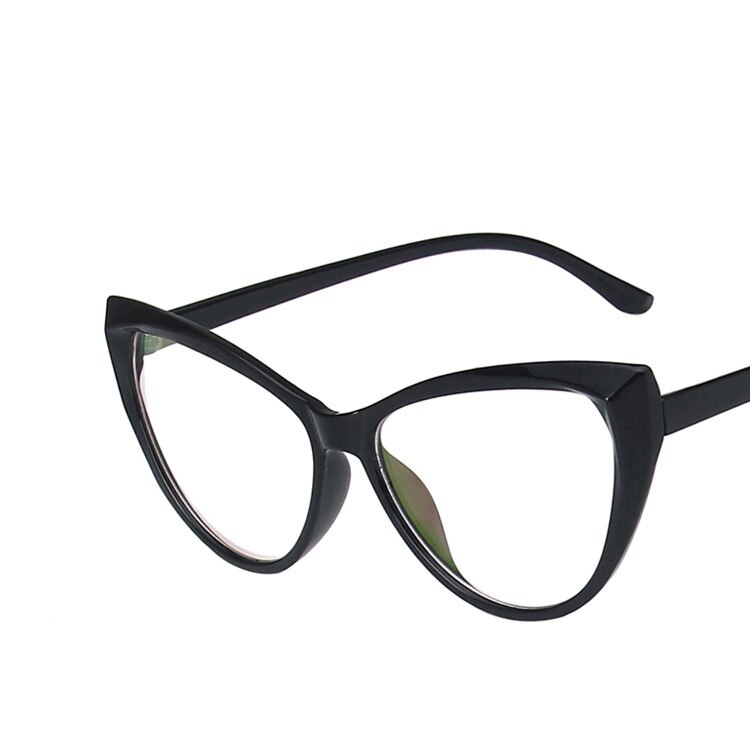 Cat Eye Anti Blue Light Glasses Blocking Filter Computer Glasses Men Women Super Light Frame Eyeglasses Pink Clear Spectacles: black