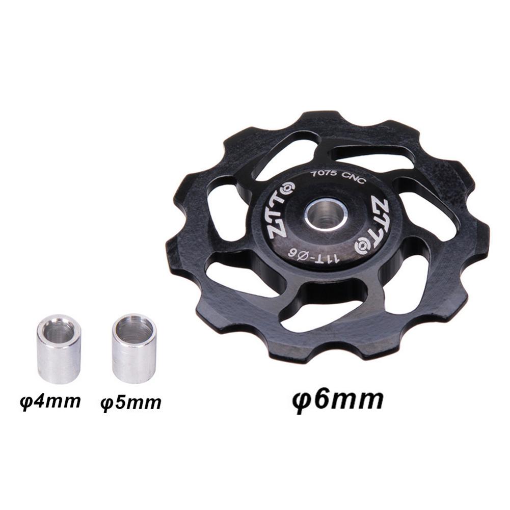 11 T Aluminium Mtb Fiets Achterderailleur Pulley Jockey Racefiets Gids Roller Spanner Deel Fietsen Accessoire: Black