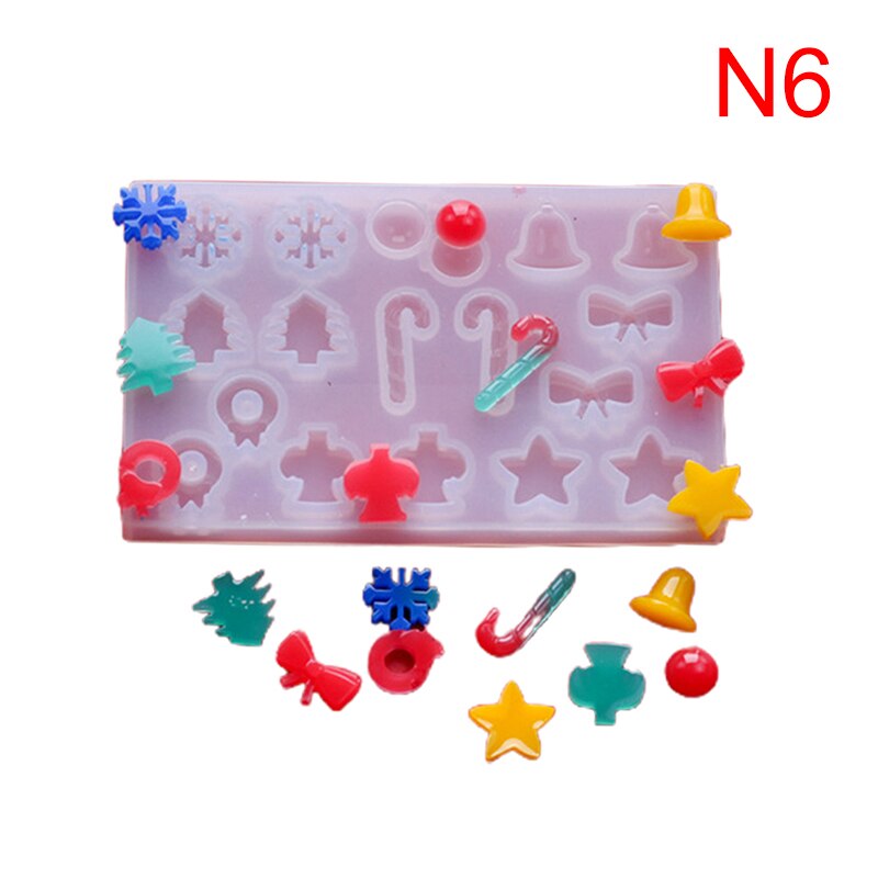 3D Halloween citrouille Silicone résine époxy moules arbre de noël aromathérapie bougie faisant forme outil de décoration: N6
