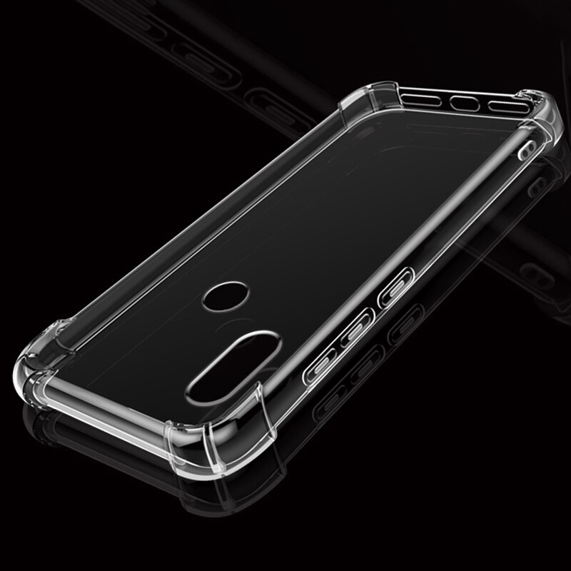 Luxury Silicone Soft Case Para Xiaomi Mi A1 A2 A3 Transparente Clear Case Para Mi 9 9T 8 Se lite Caso À Prova de Choque Para Max 2 6 3 Pro