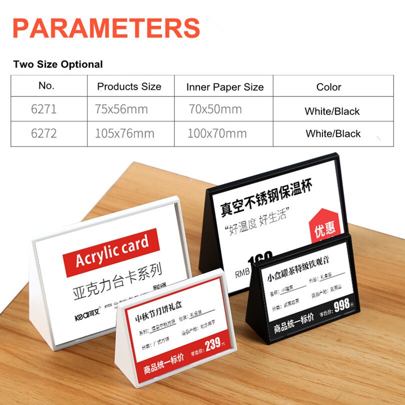 Pvc Color Variants 70*50mm Plastic Triangle Acrylic Mini Price Lab... – Grandado