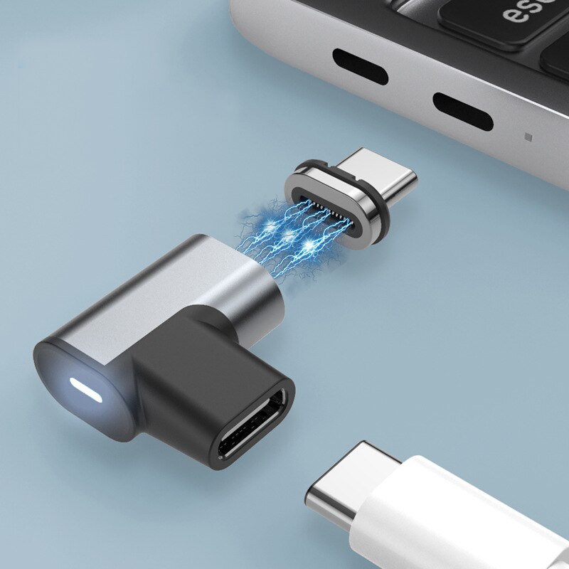 Magnetisk usb c adapter 9 ben 20 ben 24 ben type c stik usb  pd 100w hurtig opladning 10 gbp/s data for mere type c enhed: 24 ben type 3