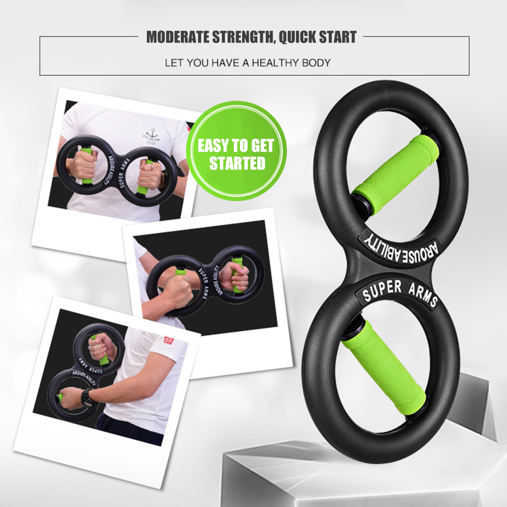 Gym 8 Woord Hand Onderarm Trainer Onderarmtrainer Exerciser Workout Apparatuur Force Trainer Vermogen Strengthener Oefeningen