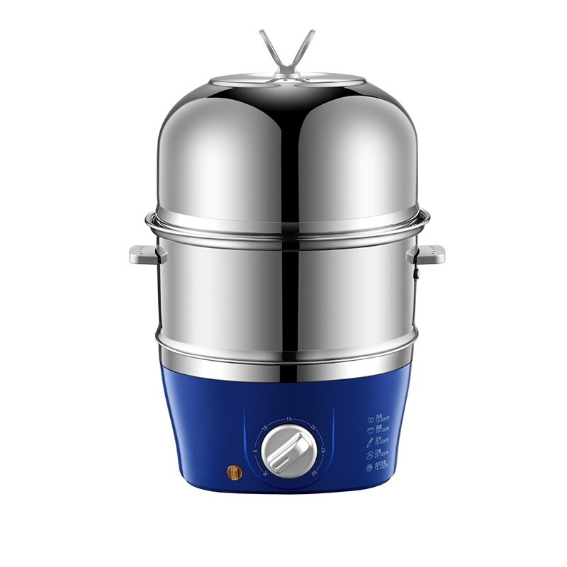 220V Household Electric Steaming Cooker Stainless Steel Multi Cooker 2 Layers Electric Steamer Stewed Egg Custard Cooker