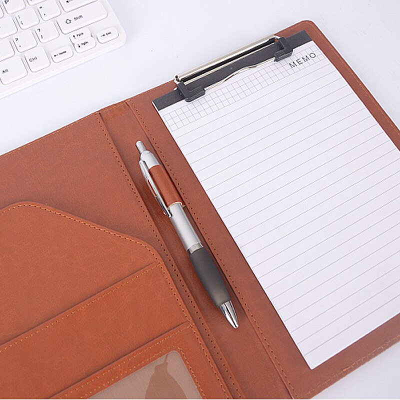 A5 Document Bag File Folder Clip Board Business Office Financial School Supplies Faux Leather Made Super on Now