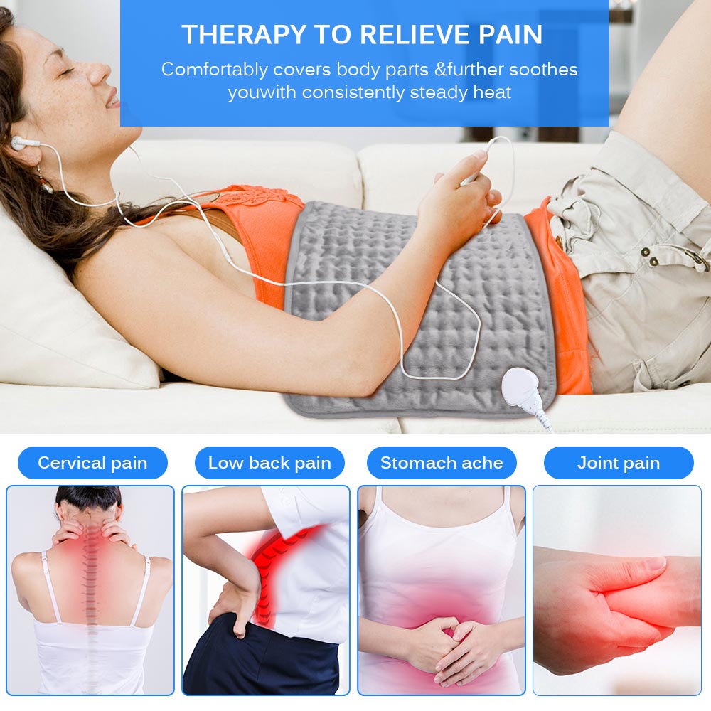 1pc Physiotherapy Heating Pad Electric Blanket Fast Relief Pain Relax Muscle Temperature Dim Damp Dry Heat Therapy Abdomen