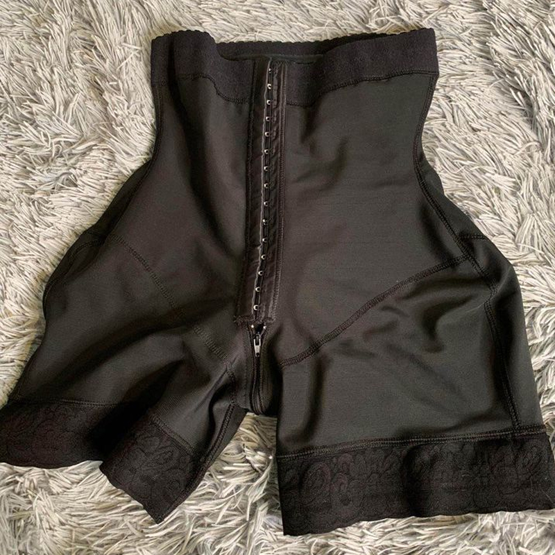 Shapewear Women High Compression BBL Postpartum Butt lifter Butt Pads Seamless Hip Enhancer Shorts Fajas Colombianas: black / XXXL