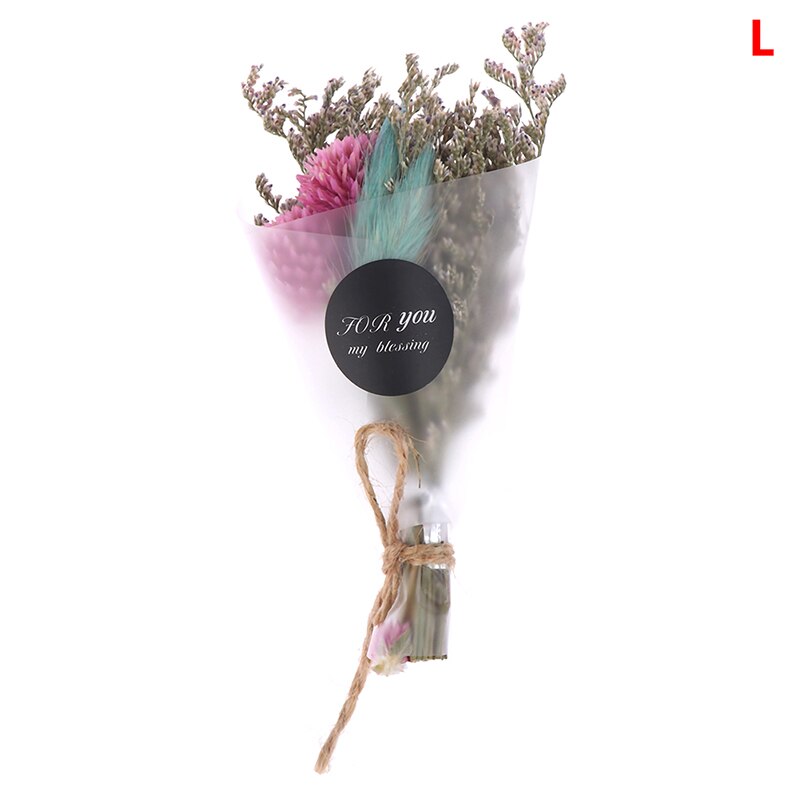 Tør blomst kunstigt krystalgræs til valentinsdag indretning mini buket gør det selv piger tørrede blomster fotografi rekvisit: L