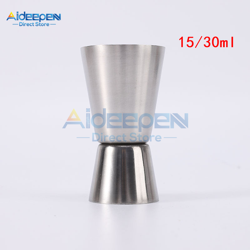 25/50ML Stainless Steel Cocktail Measuring Jigger Double Jigger Measure Shot Drink Spirit Measure Cup Bar Bar Tools 15/30ML: TypeA 15 and 30ml