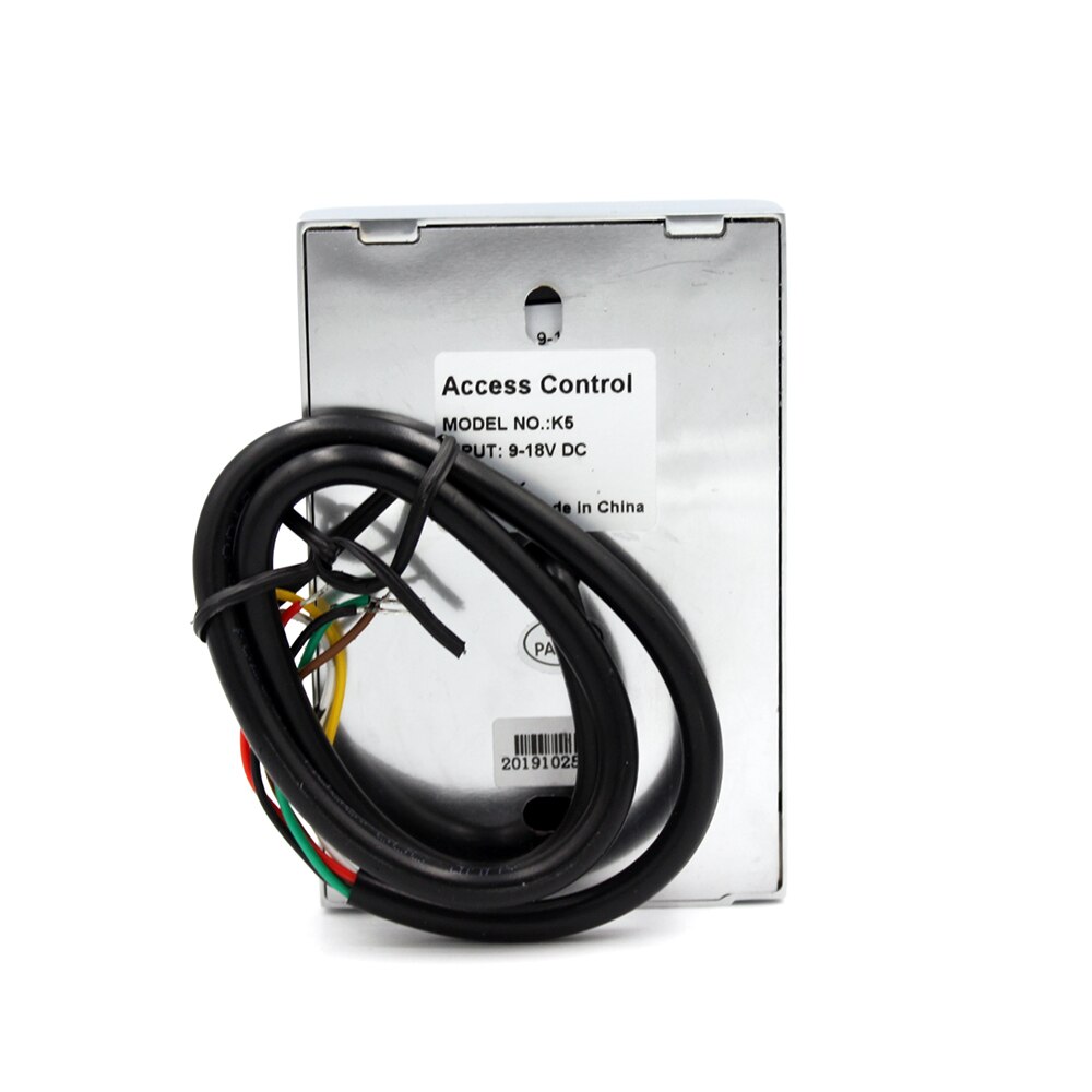 IP67 Waterproof 1000 User Standalone Access Control Keypad Metal Security Door Entry Reader Access Control System Door Opener K5