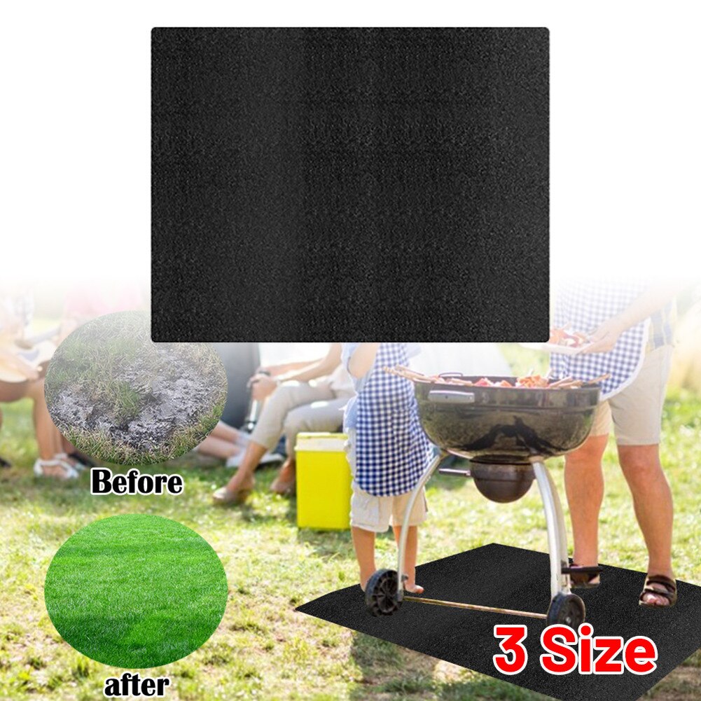 1 Piece Fireproof Fire Mat Floor Lawn Protection BBQ Grill Pad Rug Firepad Cover Floor Rug Camping Home Grill Mat