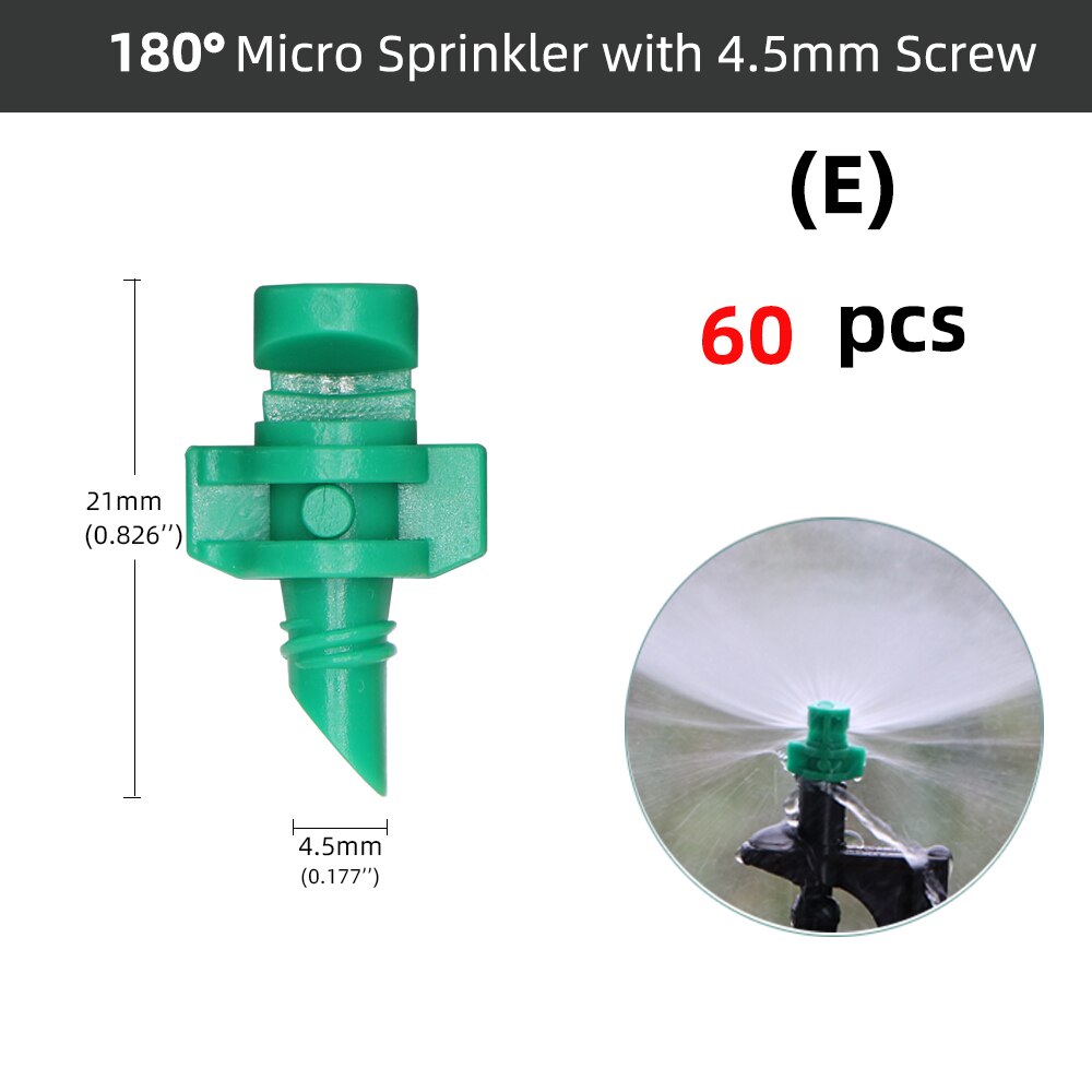 20-100pcs 90/180/360 Degree Refraction Nozzle Threaded Connection Sprinkler Garden Agricultural Irrigation Plant Spray Nozzles