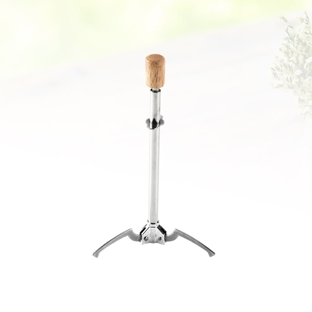 1Pc Rvs Multifunctionele Ijs Clip Clap Voedsel Tong Driehoek Vorm (Zilver)