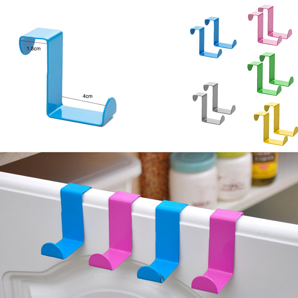 2 stuks over deurhaken roestvrijstalen kastlade hanghaken kantoor keuken handdoek kleerhanger