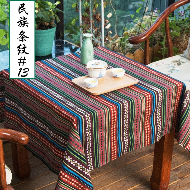 50x150 cm Ethnische Stil Baumwolle Leinen retro Böhmen stoff DIY Handgemachte Textil NäHenne Patchwork Für Taschen Kleidung Sofa tabelle tuch: 13
