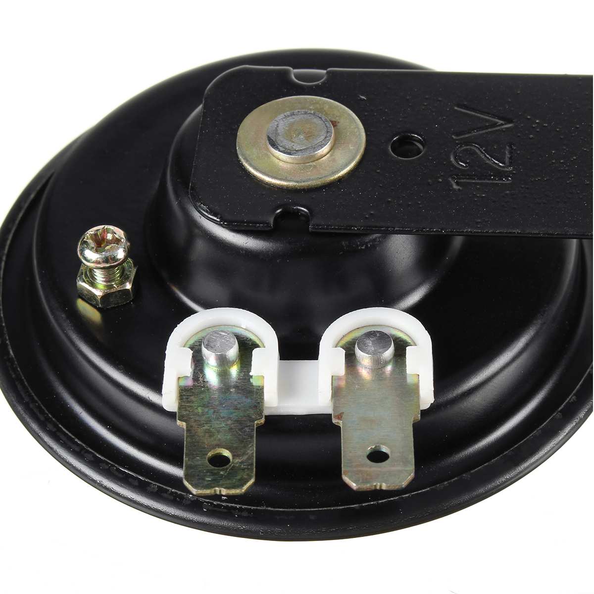 Motorrad Elektrisches Horn Chrom Super Laut 110 Db 94 Mm 12V 2A Cafe
