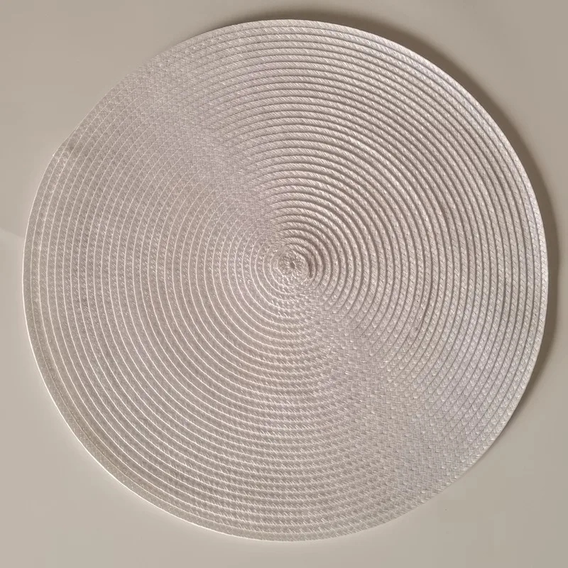 38cm runda vävda bordsunderlägg vattentäta matbordsunderlägg halkfria servettskivor skålunderlägg dryckesmuggunderlägg köksdekoration