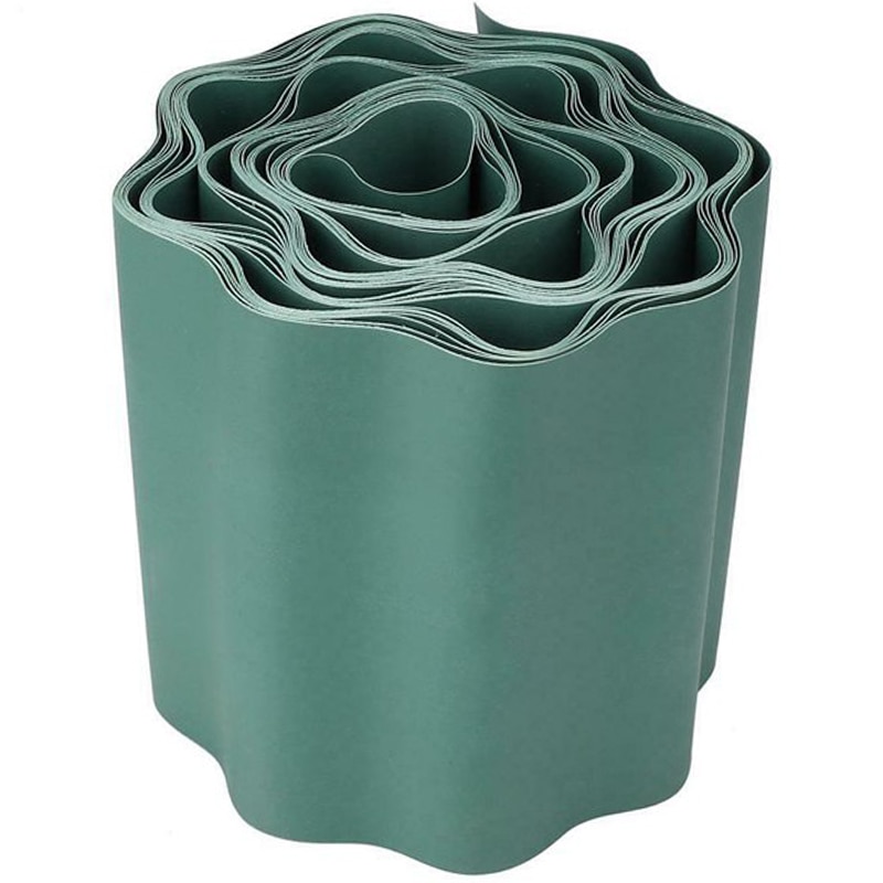 Garden Lawn Edging Strip Flexible Plastic Decoration Border Courtyard Fence 9X15M: Default Title