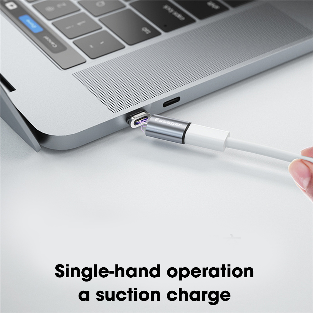 Magnetische USB Adapter - Micro USB Type-C Tips - Android Telefoon Datatransfer Kabel Converter