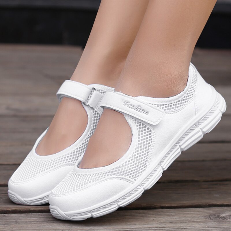 Damesschoenen Ademende gevulkaniseerde schoenen Wit Zapatillas Mujer Superlichte dames casual schoenen Sneakers Dames 2021Dames plat