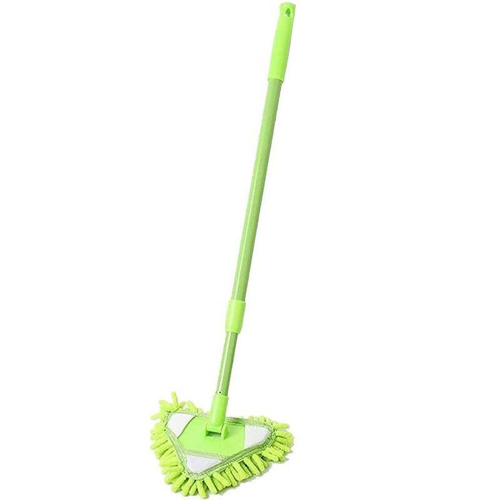 Intrekbare Roterende Driehoek Extension Cleaning Mop Glasreiniger Ultrafijne Vezels Reinigen Stof Mop: B