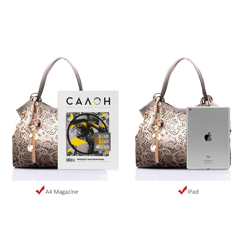 Bolso de hombro con estampado Floral para mujer, bolsa de hombro con estampado Floral, con borlas, Asa superior
