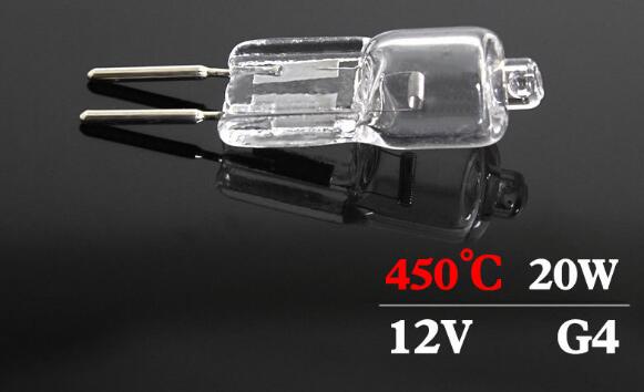 1 stk  g4 ovnpære halogenlampe høj temperatur 20w 450 grader wolfram lampe perletørrer spejl forlygte tilbehør