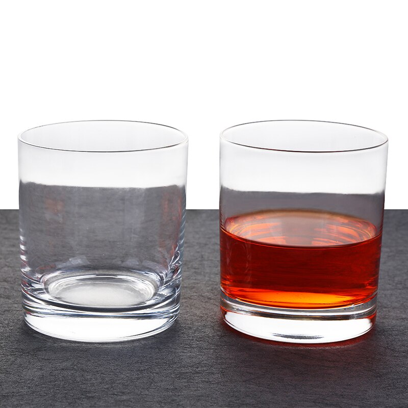 Klarkristall whiskyglas 10 oz skotsk glas gammaldags whisky stil glas för bourbon rom glas bar whisky