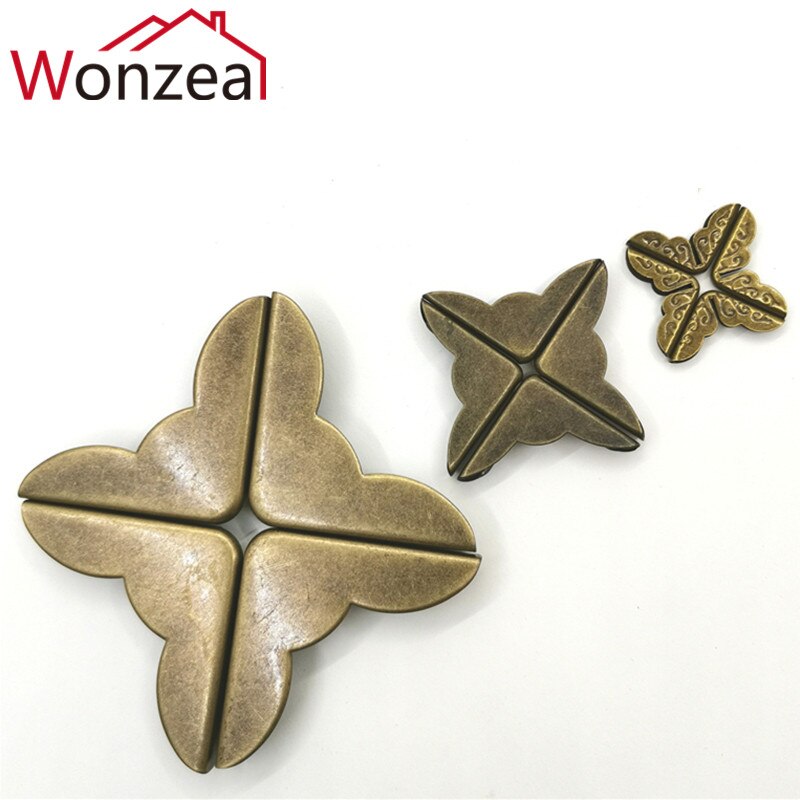 Antieke Messing Metal Book Scrapbooking Notebook Albums 'S Mappen Hoekbeschermers Brons Tone Hardware