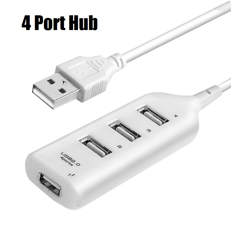 Przenośny 4 Port wielu rozdzielacz Hub na USB o wysokiej prędkości USB 2.0 wiele Expander do laptopa PC komputer przenośny akcesoria
