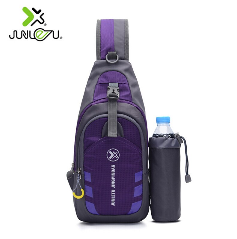 Mannen Kleine Cyclus Sling Bag Anti Diefstal Borst Tas Schouder Cross Body Bags Mini Outdoor Sport Reizen Water Fles Houder handtas: Paars