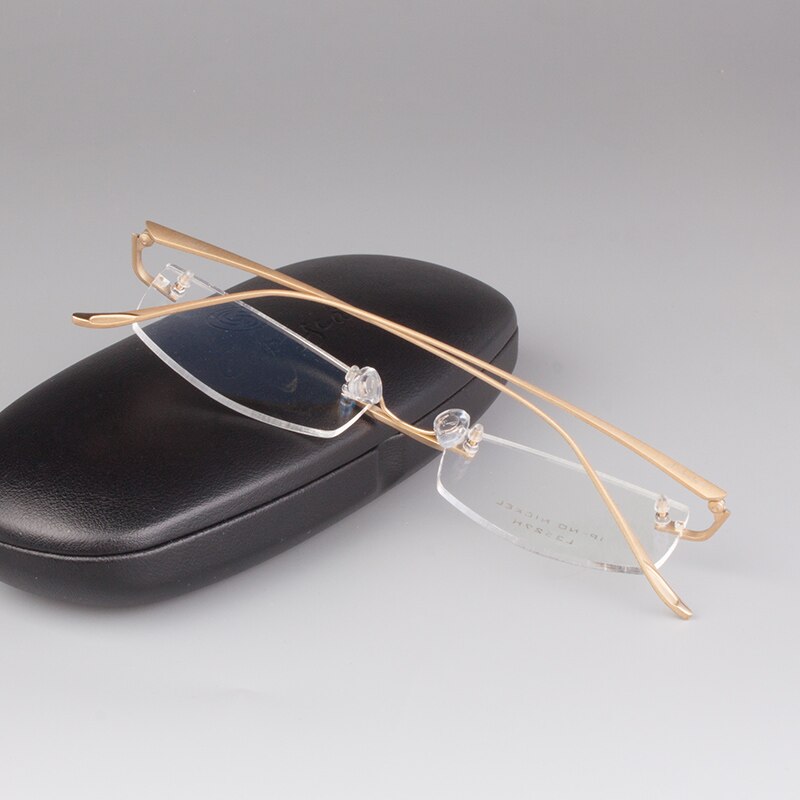 Rene titanium mandlige briller mænd rammer uden briller nærsynethed brille optisk recept briller 3527
