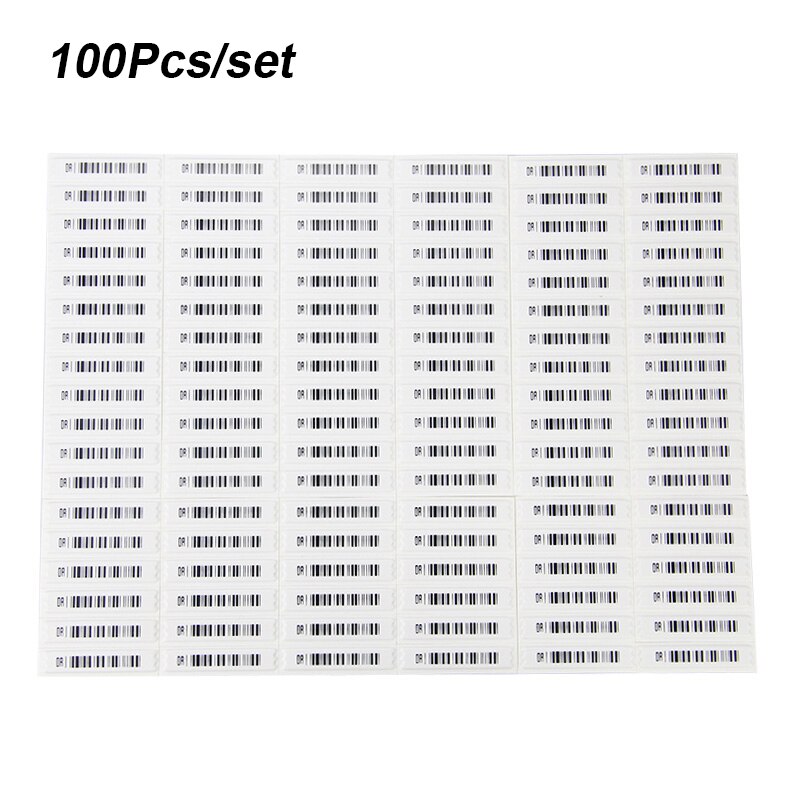 100Pcs/set 58Khz Anti-theft DR Lables Soft AM Tags for Supermarket Store Mall EAS System Acoustomagnetic Adhesive Retail Sticker