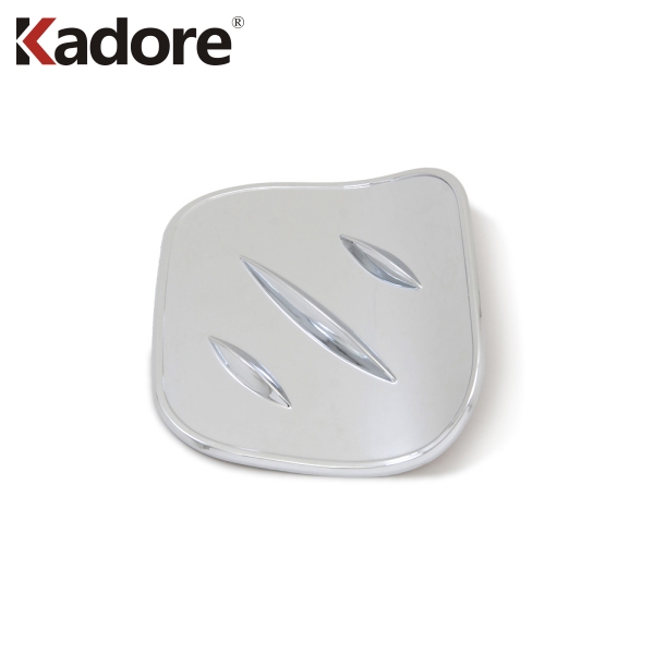 Cubierta de fibra de carbono para tanque de combustible, pegatina embellecedora de tapa de Gas para Toyota C-HR CHR , , , , 2022: ABS Chrome
