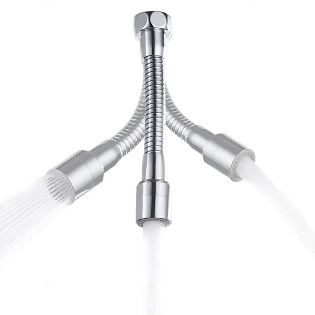 Grifo Flexible ajustable para cocina, alargador de ducha de baño, Ahorrador de agua a prueba de salpicaduras, rociador de fregadero 360, punta de filtro