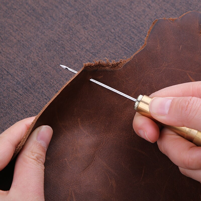 LMDZ Leather Craft Sewing Tools Kit For Saddle Making Punch Sewing Thread Punch Carving Work Groover for Beginners