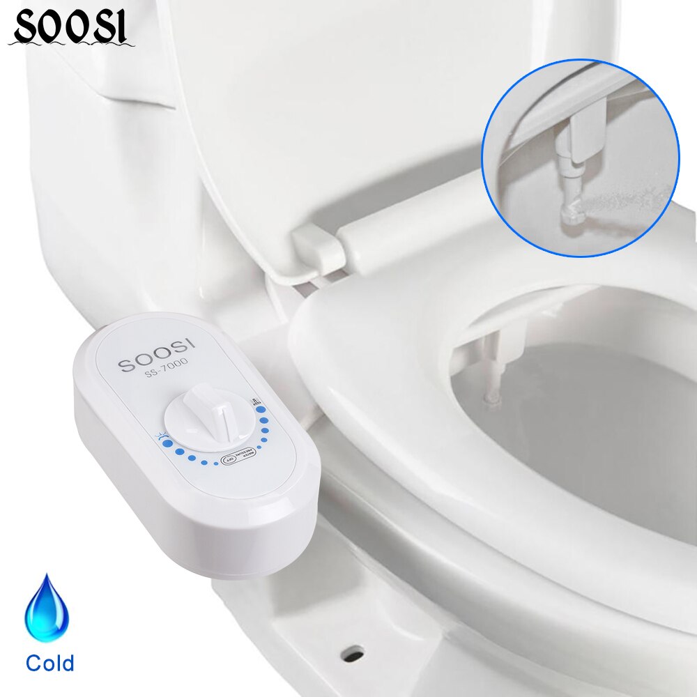 Enkele Nozzle Mechanische Bidet Toilet Seat Accessoires Niet-Elektronische Wc Koud Water Zelfreinigende Klassieke Soosi 7000