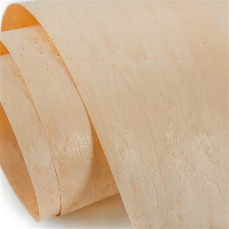 Natürliche Echte Kanada Ahorn Feldlerche BirdsEye Holz Furnier für Möbel Fahrzeug Musical Instrument
