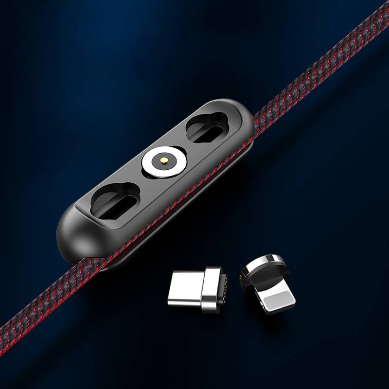 Magnetyczny wtyk kablowy klips do kabla IPhone Micro USB typ C przenośny schowek magnes Adapter złącze silikonowy pojemnik