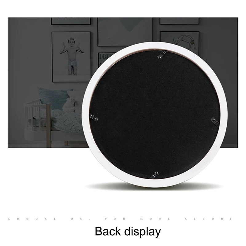 Okrągłe drewniane ramki na zdjęcia Kreatywny prezent DIY Wiszący na ścianie drewniany uchwyt na zdjęcia Naścienna ramka na zdjęcia Okrągła dekoracja domu