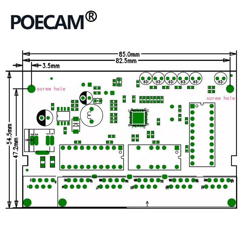 5Port 10/100Mbps Passieve Poe Switch 12V 15V 18V 24V Voeding Splitter 45/+ 78/-Ip Carema Ip Telefoon Toegangscontrole Led Display