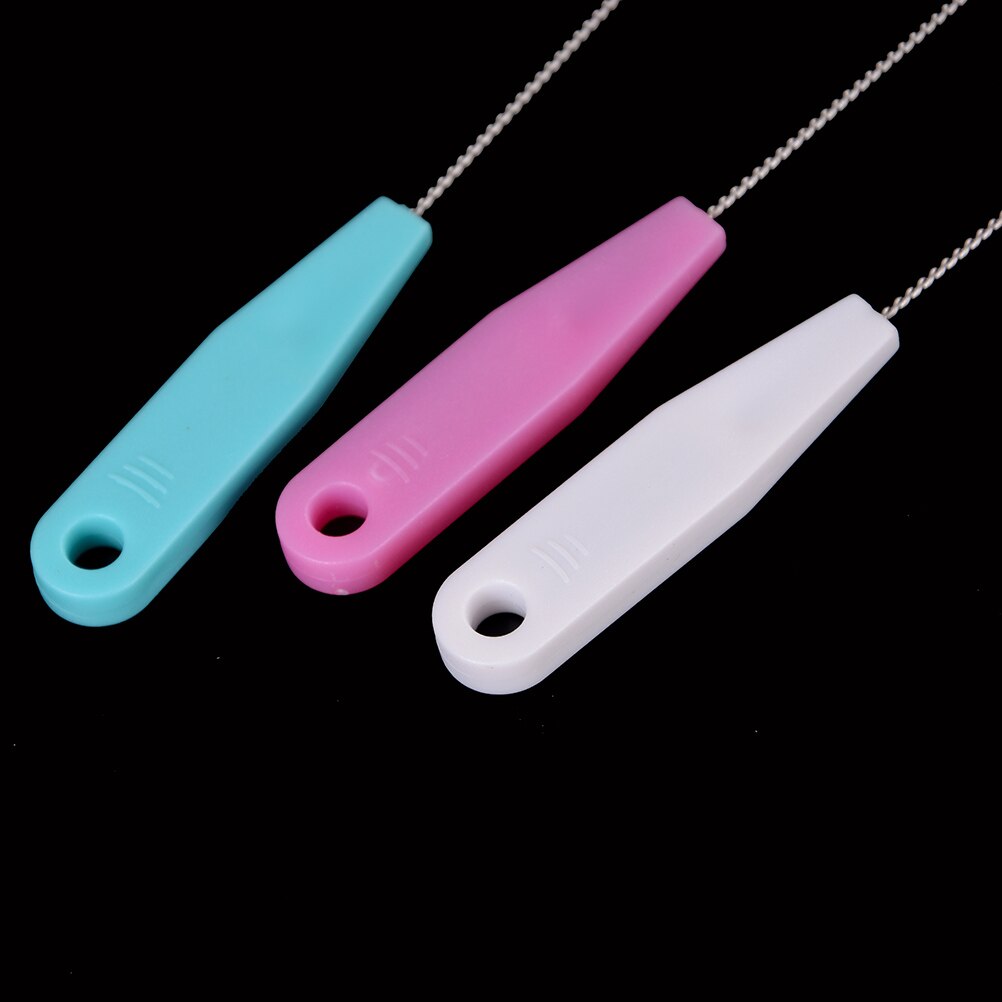 1 Uds. Cepillo de limpieza de paja de acero inoxidable, limpiador de cepillo de lavado para bebé, botella de alimentación de leche, cepillos de pajita para beber