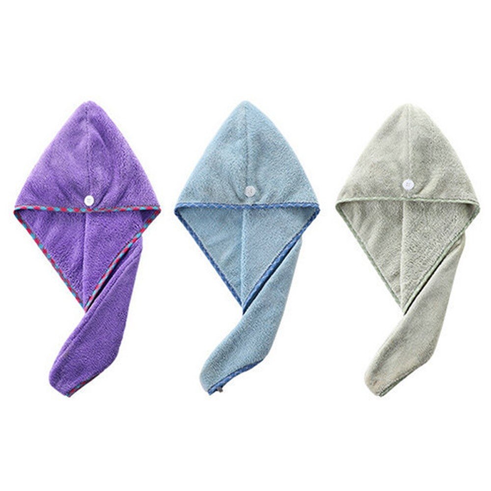 Secador de microfibra para cabello, toalla de secado rápido, gorro de turbante, herramienta de baño para el hogar