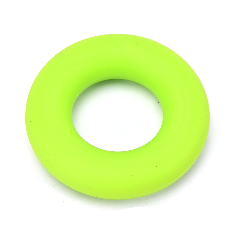 Gummi håndgreb ring styrke muskeltræning træner træner gym ekspander griber styrke fingerring 7cm diameter: Grøn