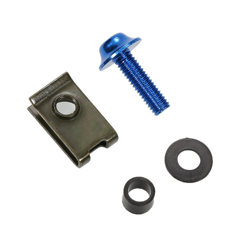 10 Uds. Tornillos de aluminio para motocicleta M5, tornillos de sujeción, Tuercas de resorte, accesorios para motocicletas, tuercas y pernos metálicos para camiones y automóviles