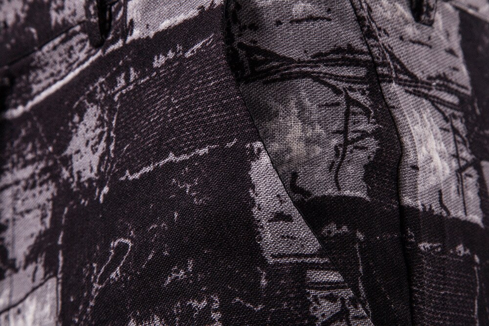 Rutiga byxor herr kamouflage höst vinter cargo byxor herr rakt tryck herr klänning byxor slim fit plus size m -4xl
