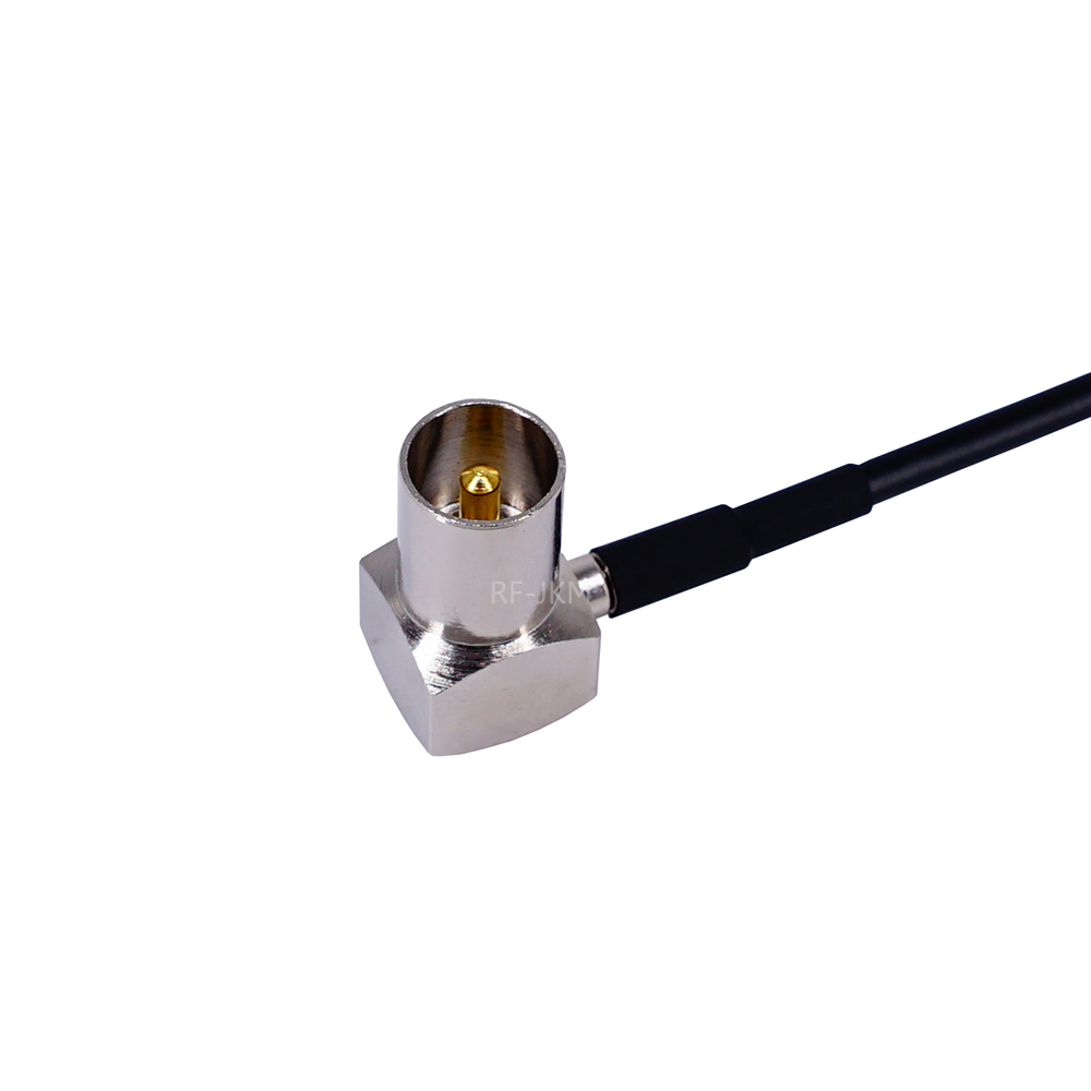 Ponticello coassiale treccia RG174 cavo di prolunga TV spina maschio a TV spina maschio cavo adattatore RF 90 gradi ad angolo retto