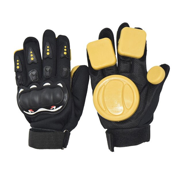 Guantes de bloque deslizante para Longboard, freno para monopatín, freno de derrape, guante de giro para ayudar a frenar y bailar a la deriva: C